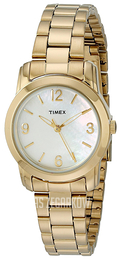 Timex Classic Biały/Stal w odcieniu złota Ø28 mm T2N971