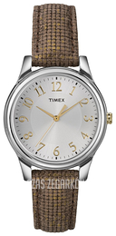 Timex Srebrny/Skóra Ø35 mm T2P0942M