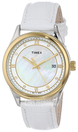 Timex Classic Biały/Skóra Ø36 mm T2P152AB
