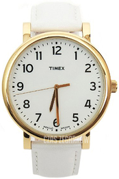 Timex Biały/Skóra T2P1709