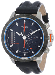 Timex Intelligent Czarny/Skóra Ø47 mm T2P274DH