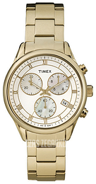 Timex Classic Biały/Stal w odcieniu złota Ø38 mm T2P408