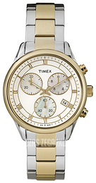 Timex Classic Biały/Stal w odcieniu złota Ø38 mm T2P409