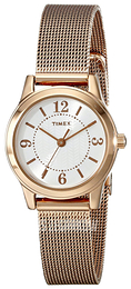 Timex Classic Biały/Stal w kolorze różowego złota Ø25 mm T2P4599J