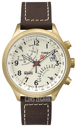 Timex Intelligent Kremowy/Skóra Ø43 mm T2P510