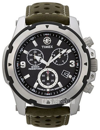 Timex Expedition Czarny/Skóra Ø43 mm T49626SU