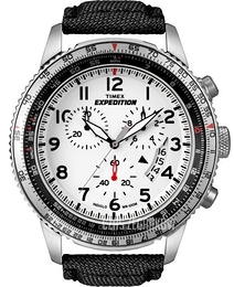 Timex Expedition Biały/Skóra Ø45 mm T49824