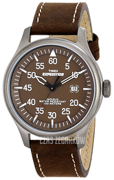 Timex Expedition Brązowy/Skóra Ø42 mm T498749J