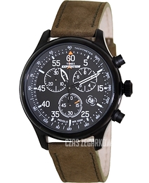 Timex Expedition Czarny/Skóra Ø42 mm T49938