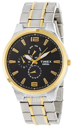 Timex Czarny/Stal w odcieniu złota TI000K10700