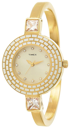 Timex Biały/Stal w odcieniu złota Ø21 mm TI000N30100