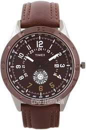 Timex Brązowy/Skóra Ø45 mm TI000U90300
