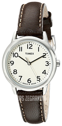 Timex Easy Reader Biały/Skóra Ø30 mm TW2P595009J