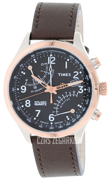 Timex Intelligent Czarny/Skóra Ø43 mm TW2P73400
