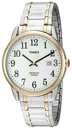 Timex Easy Reader Biały/Stal w odcieniu złota Ø38 mm TW2P814009J