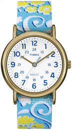 Timex Weekender Biały/Tkanina Ø38 mm TW2P90100D7