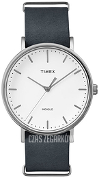 Timex Weekender Biały/Skóra Ø37 mm TW2P91300D7