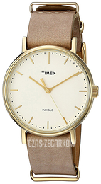Timex Weekender Szampański/Skóra Ø37 mm TW2P98400