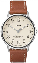 Timex Kremowy/Skóra Ø40 mm TW2R25600