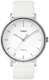 Timex Weekender Biały/Skóra Ø40 mm TW2R26100D7