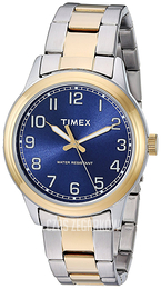 Timex Niebieski/Stal w odcieniu złota Ø40 mm TW2R36600