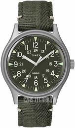 Timex Zielony/Skóra Ø40 mm TW2R68100VQ