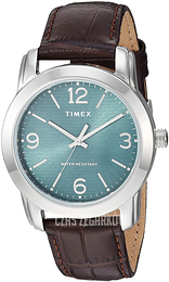 Timex Zielony/Skóra Ø39 mm TW2R86900