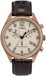 Timex The Waterbury Beżowy/Skóra Ø42 mm TW2R88300