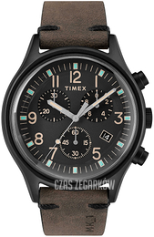 Timex Czarny/Skóra Ø42 mm TW2R96500D7