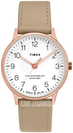 Timex Biały/Skóra Ø36 mm TW2T27000