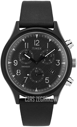 Timex Czarny/Skóra Ø42 mm TW2T29500D7PF