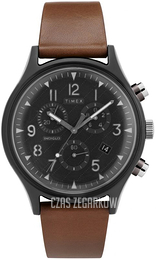 Timex Czarny/Skóra Ø42 mm TW2T29600