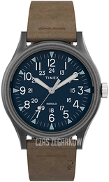 Timex Niebieski/Skóra Ø40 mm TW2T68200D7