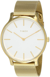 Timex Biały/Stal w odcieniu złota Ø38 mm TW2T74100