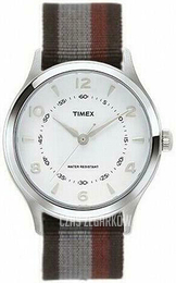 Timex Biały/Tkanina Ø35 mm TW2T97100LG