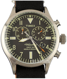 Timex Czarny/Skóra Ø44 mm TW2U01200LG