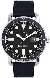 Timex Czarny/Skóra Ø42 mm TW2U01900