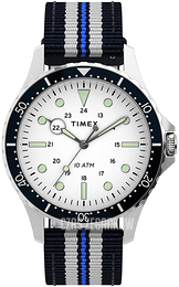 Timex Navi Biały/Tkanina Ø41 mm TW2U11000