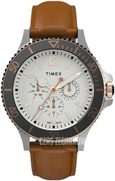 Timex Biały/Skóra Ø43 mm TW2U12800