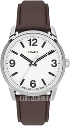 Timex Easy Reader Biały/Skóra Ø38 mm TW2U71600