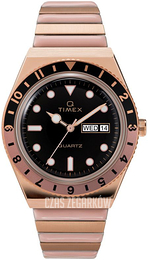 Timex Czarny/Stal w kolorze różowego złota Ø38 mm TW2U81400