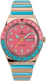 Timex Q Różowy/Żywica z tworzywa sztucznego Ø36 mm TW2U81500