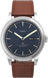 Timex Niebieski/Skóra Ø39 mm TW2U91000