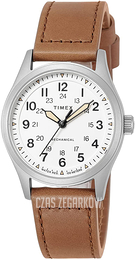 Timex Expedition Biały/Skóra Ø38 mm TW2V00600