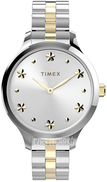 Timex Peyton Srebrny/Stal w odcieniu złota Ø36 mm TW2V23500