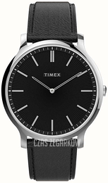 Timex City Czarny/Skóra Ø40 mm TW2V28300