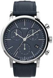 Timex Midtown Niebieski/Skóra Ø40 mm TW2V36800D7