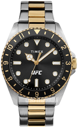 Timex Ufc Czarny/Stal w odcieniu złota Ø42 mm TW2V56700