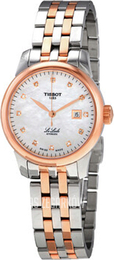 Tissot Le Locle Biały/Stal w kolorze różowego złota Ø29 mm T006.207.22.116.00