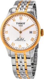 Tissot Le Locle Srebrny/Stal w odcieniu złota Ø39 mm T006.407.22.033.01